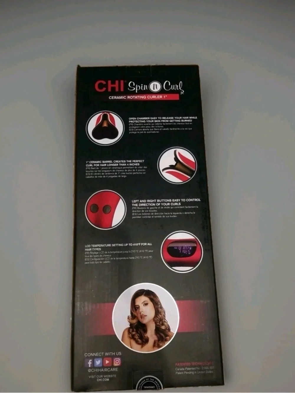 CHI Spin N Curl 1″ Ceramic Rotating Curling Iron